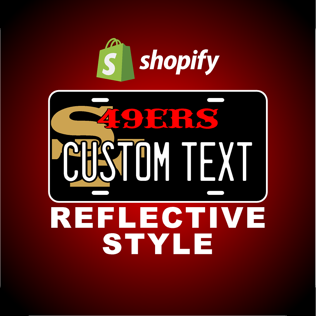 (49ERS THEME) VANITY PLATE