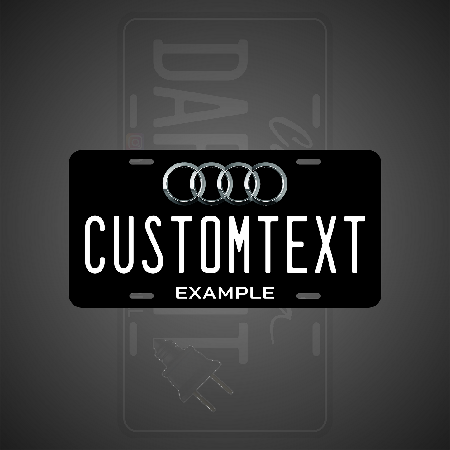 (AUDI) VANITY PLATES