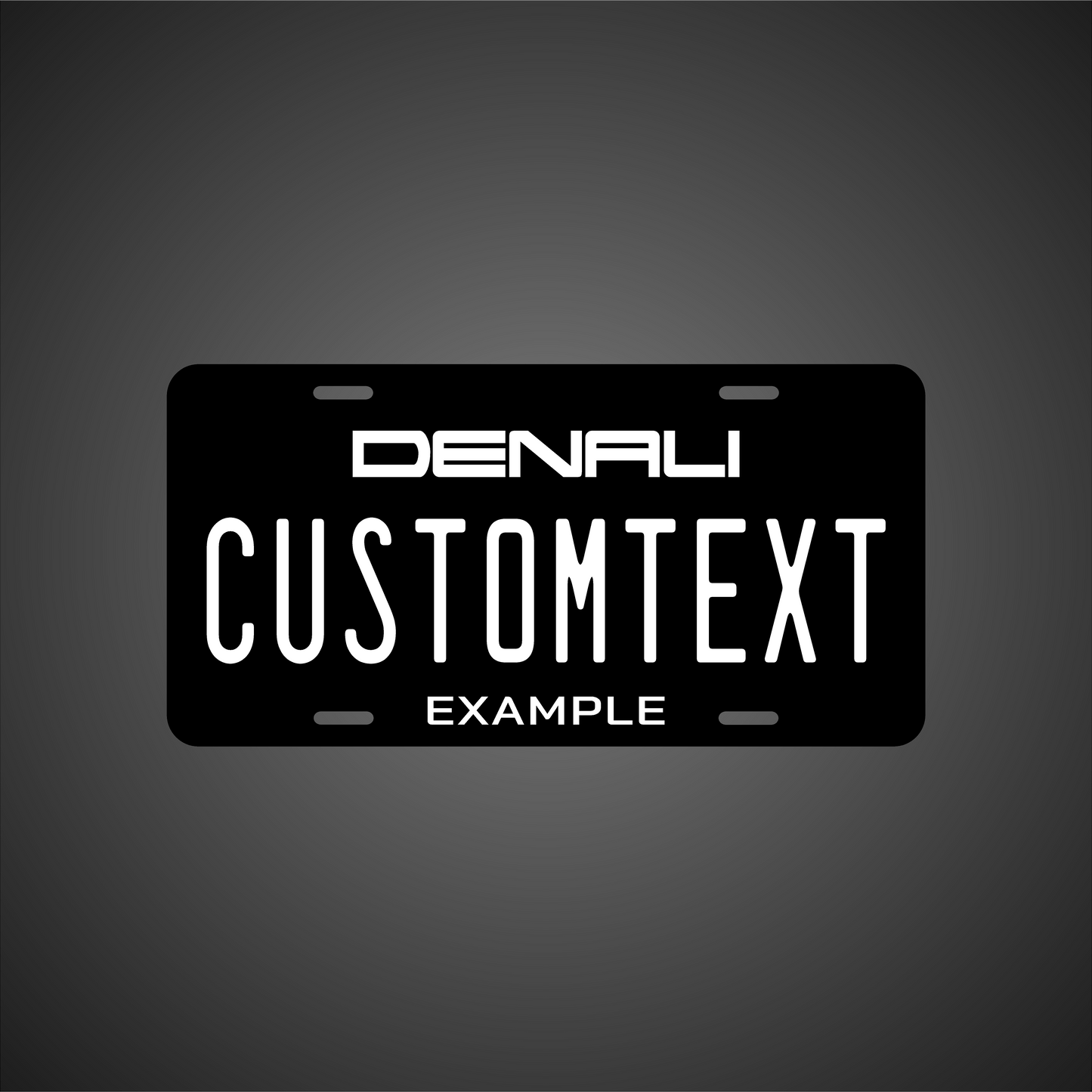 (GMC) VANITY PLATE