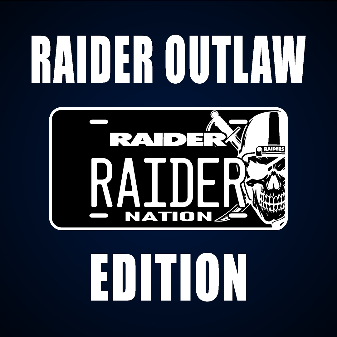 (RAIDER THEME) VANITY PLATE