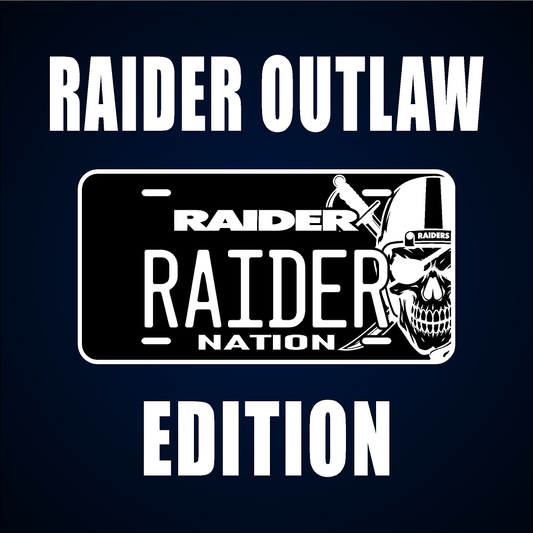 (RAIDER THEME) VANITY PLATE