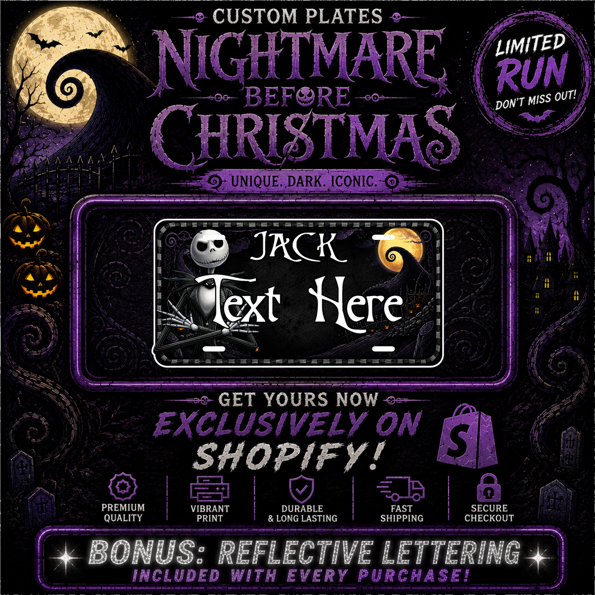 Jack Skellington Plate