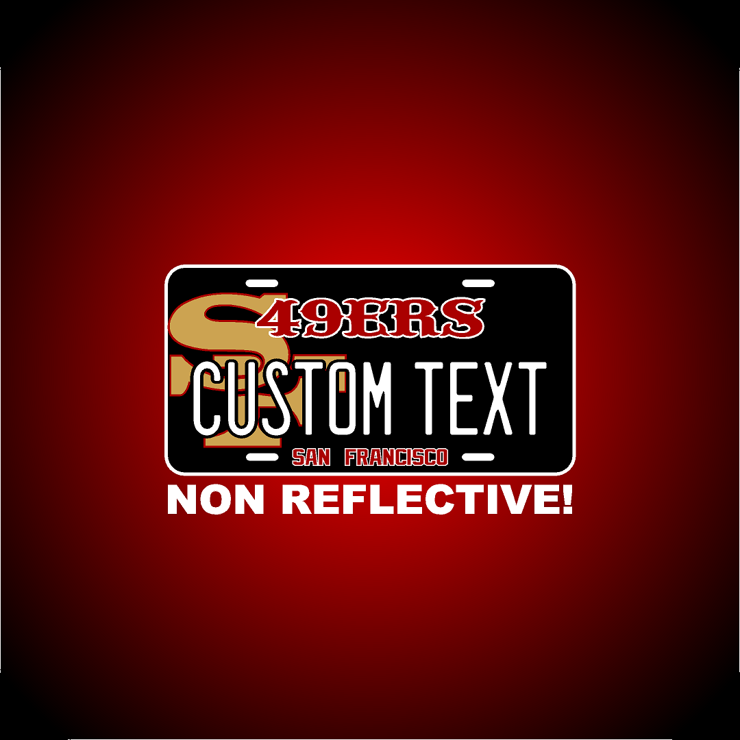 (49ERS THEME) VANITY PLATE