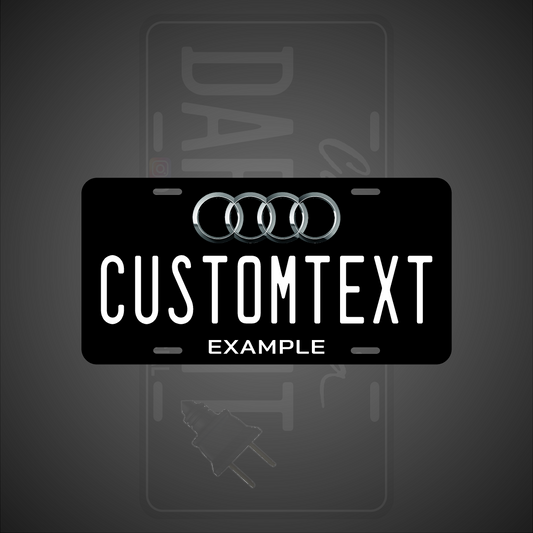 (AUDI) VANITY PLATES