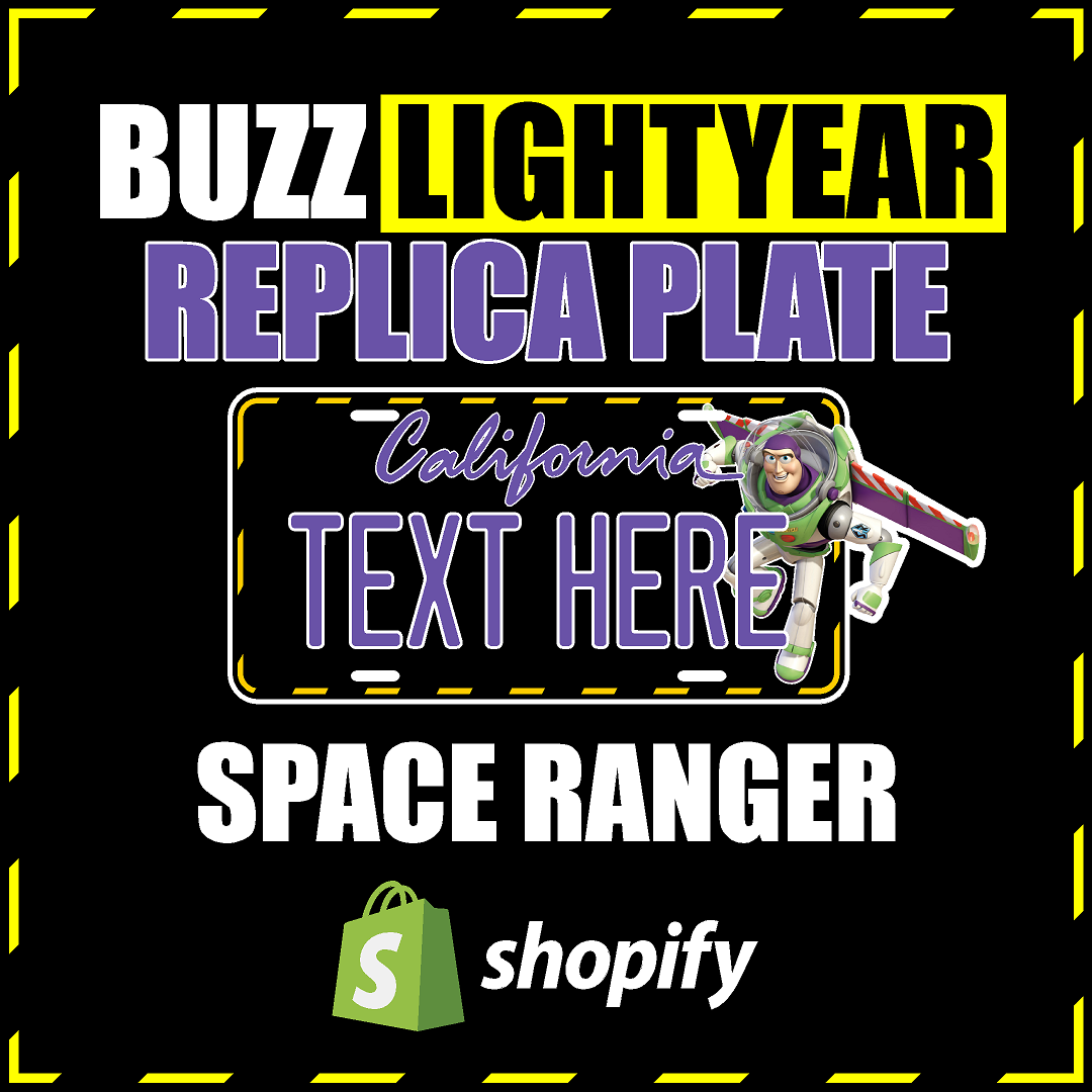 (BUZZ LIGHTYEAR) REPLICA PLATE