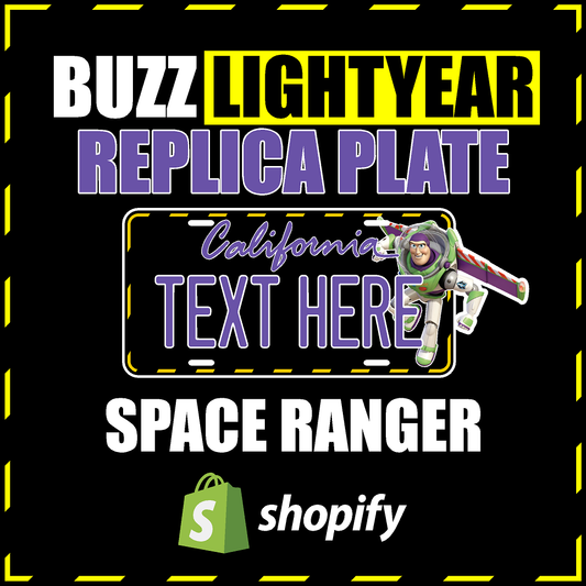 (BUZZ LIGHTYEAR) REPLICA PLATE