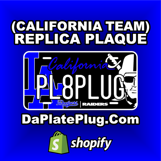 (TEAM) CALIFORNIA REPLICA PLAQUE