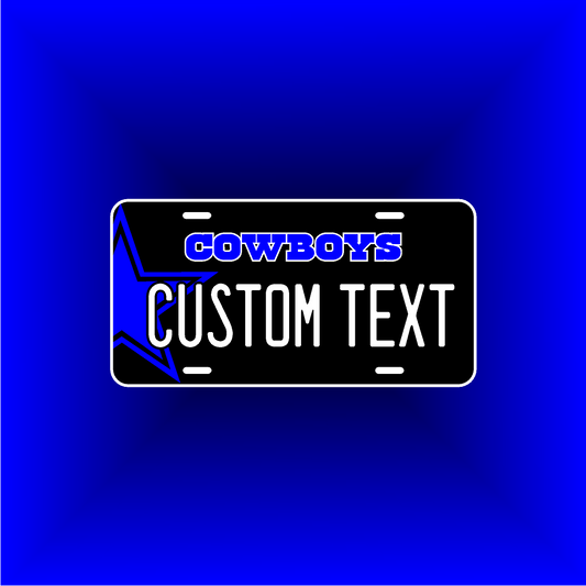 (COWBOYS) VANITY PLATE