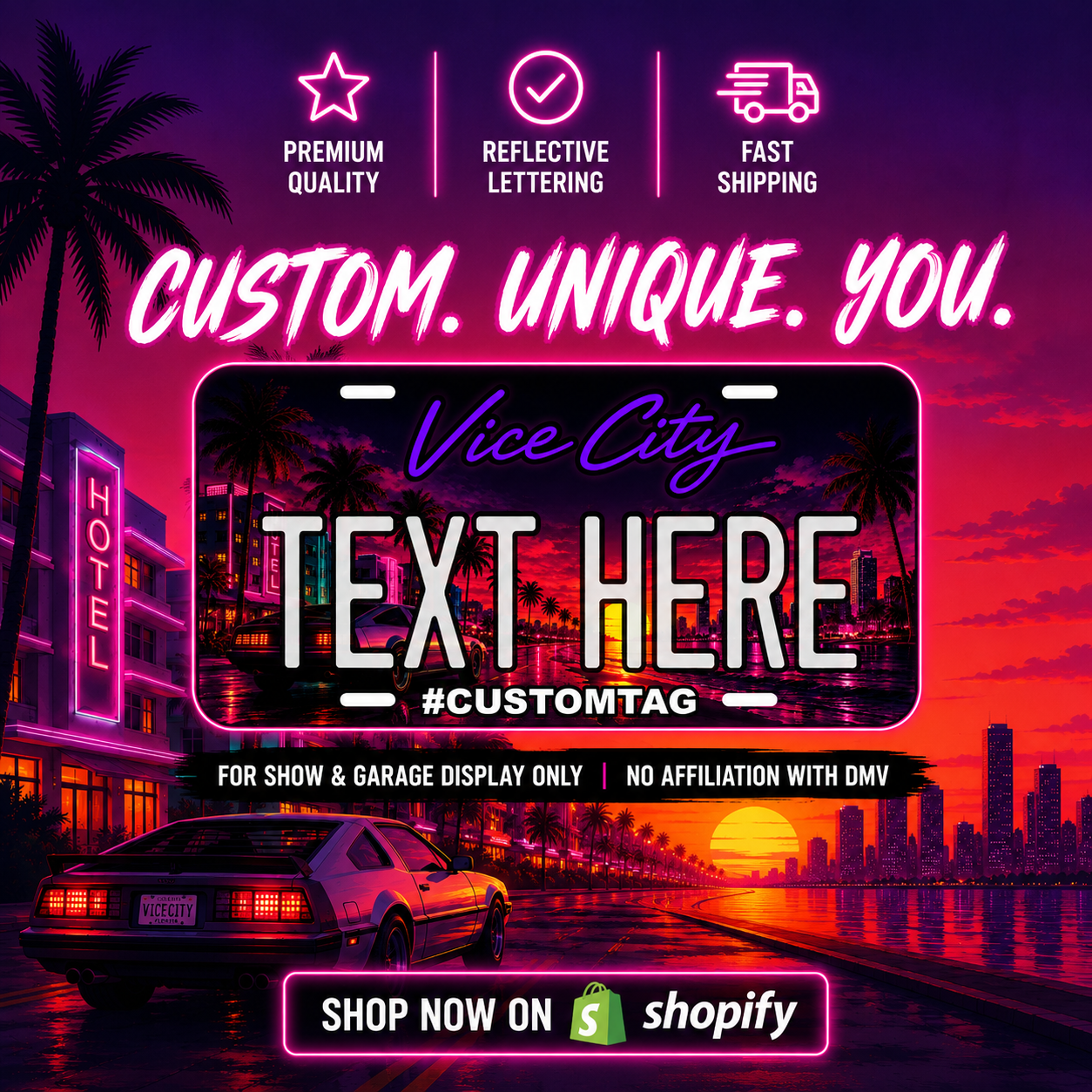 VICE CITY PLATE (GTA6)