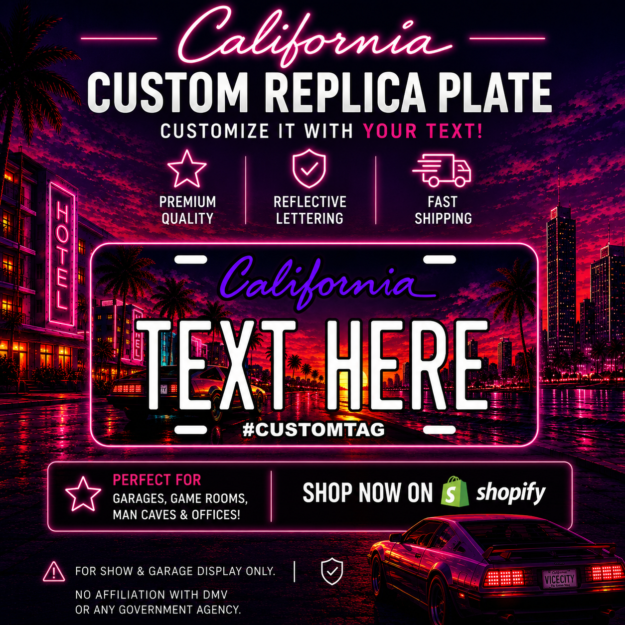 VICE CITY PLATE (GTA6)