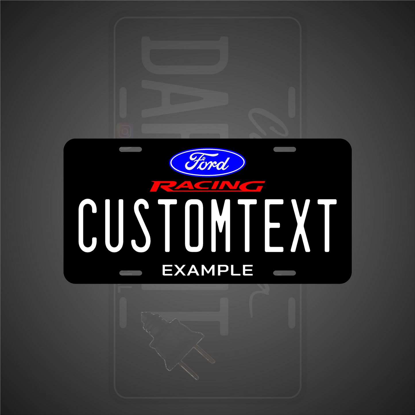 (FORD) VANITY PLATES