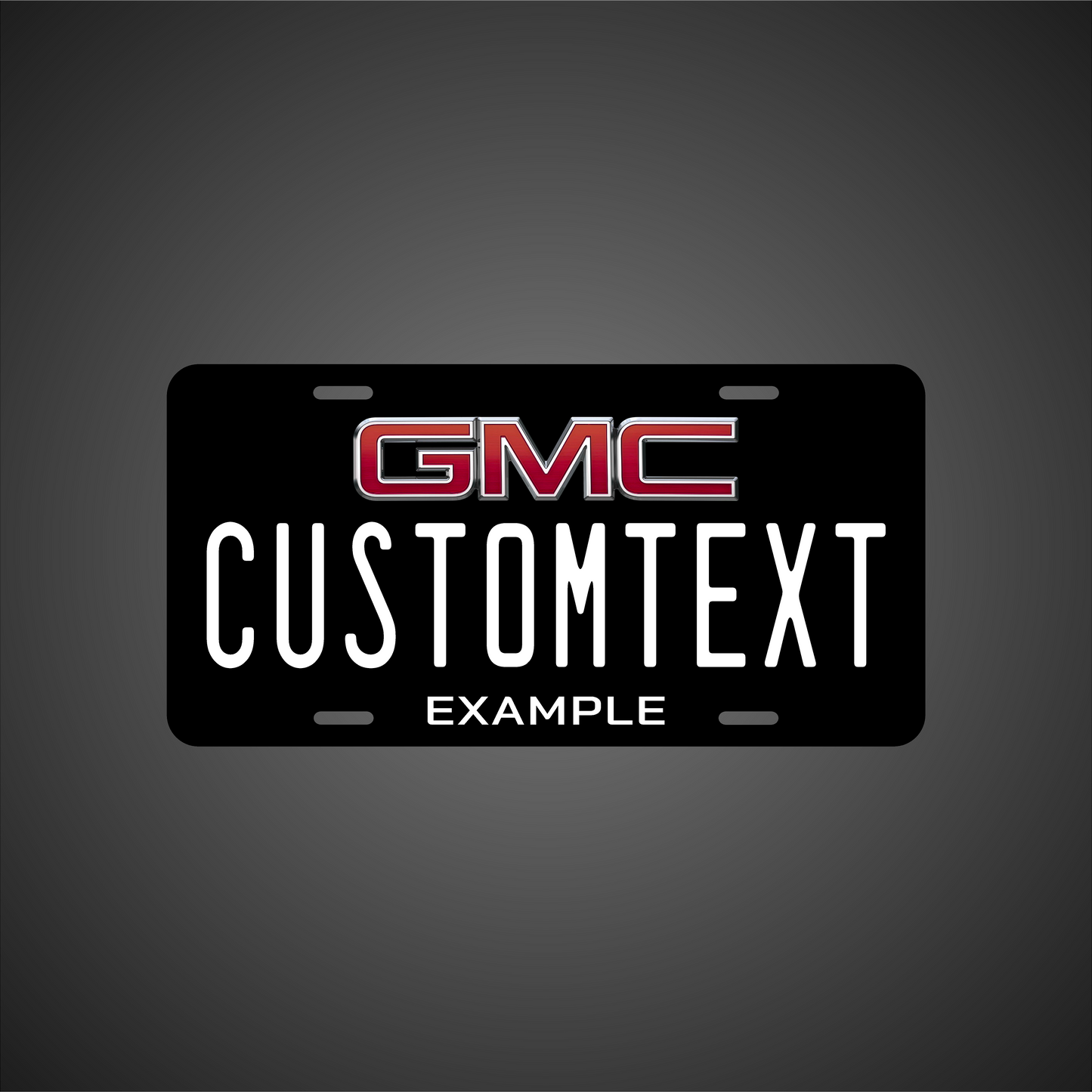 (GMC) VANITY PLATE