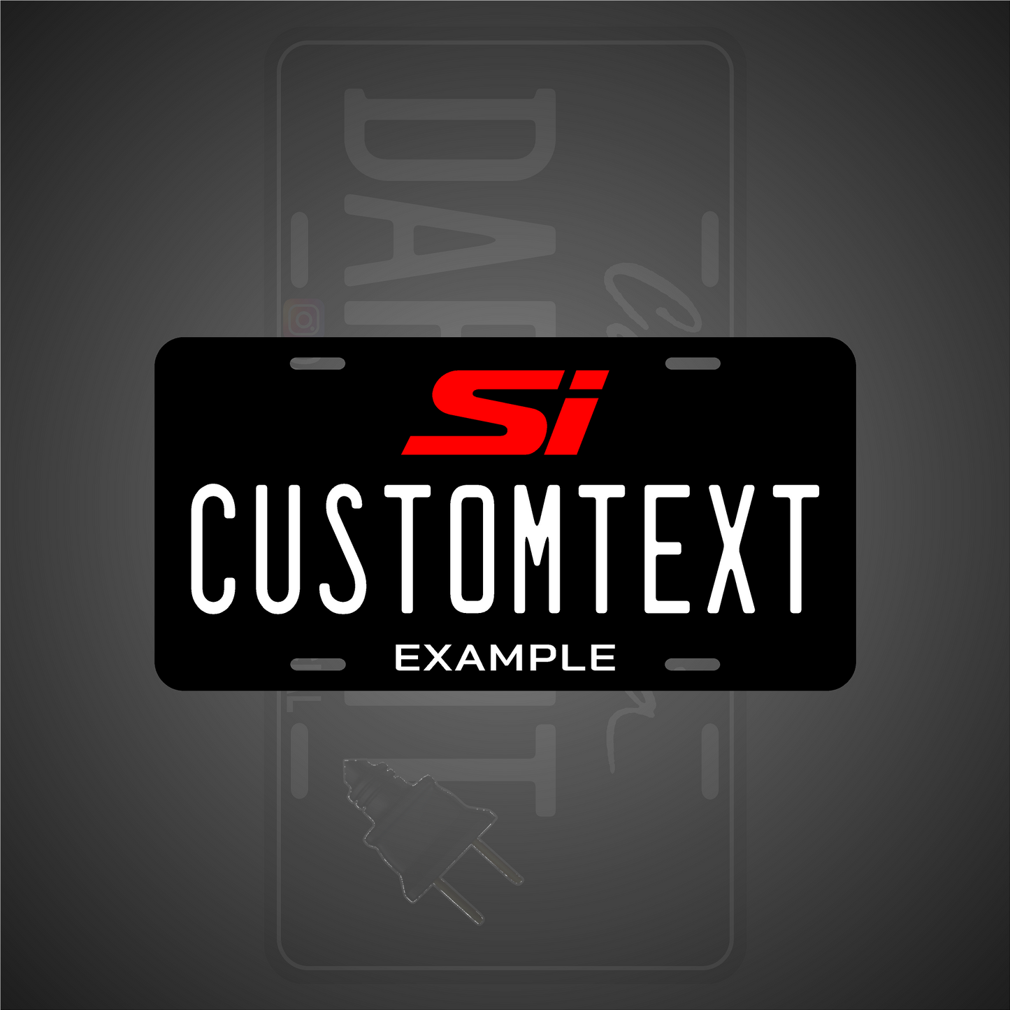 (HONDA) VANITY PLATE