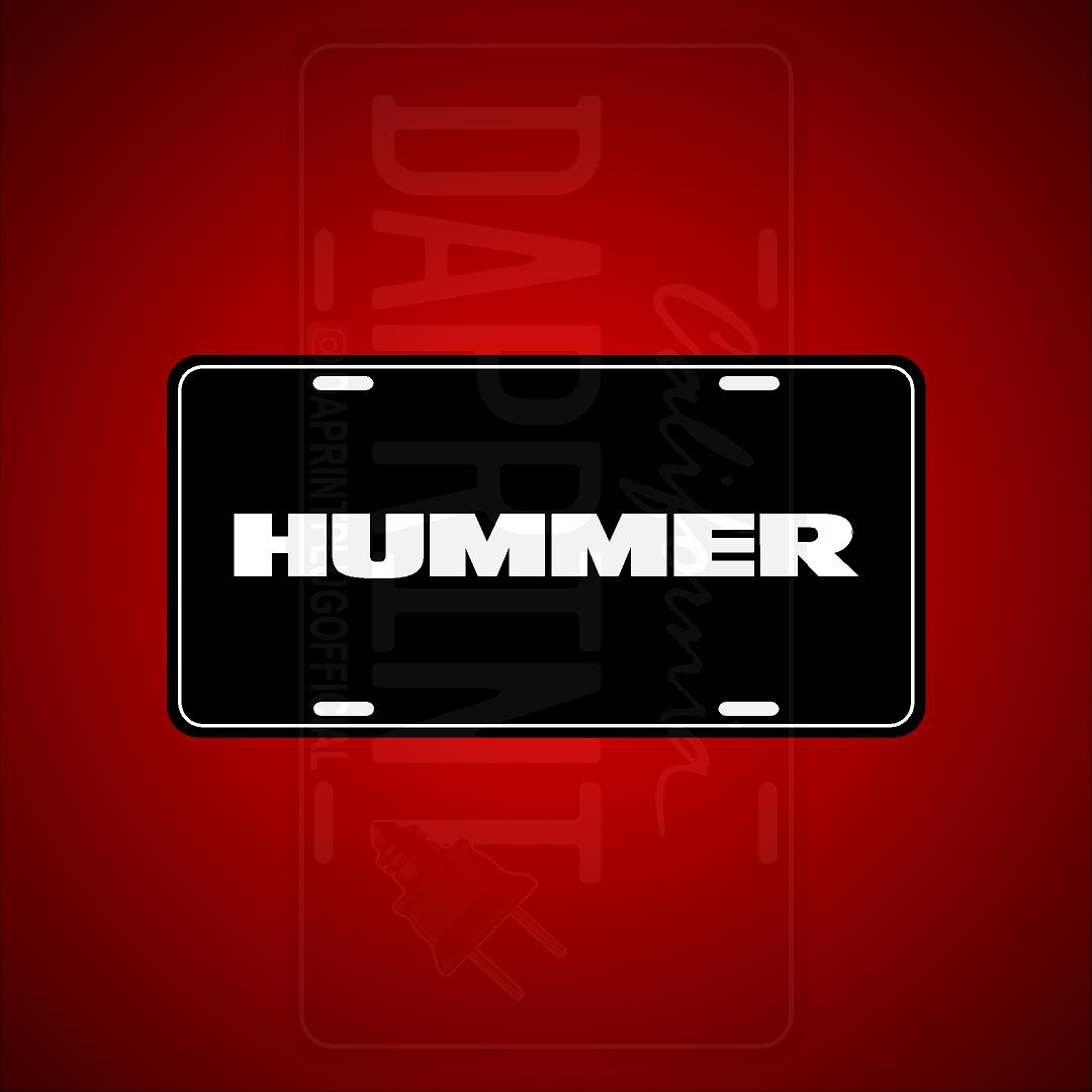 (HUMMER) VANITY PLATES