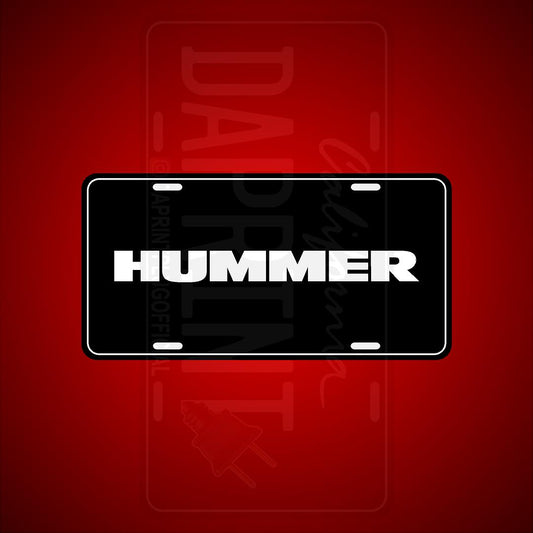 (HUMMER) VANITY PLATES
