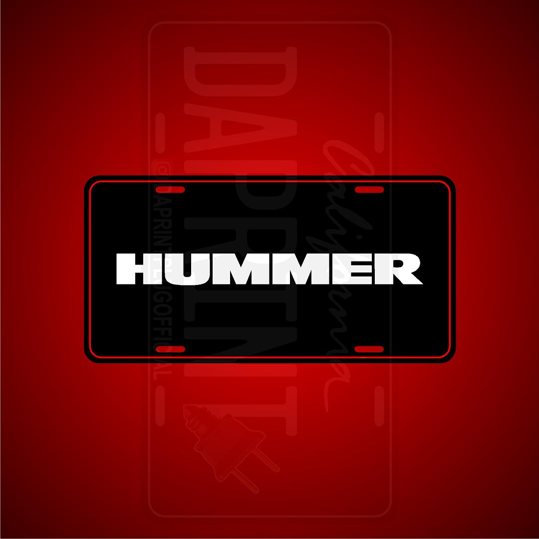 (HUMMER) VANITY PLATES