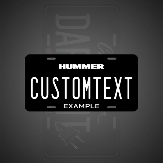 (HUMMER) VANITY PLATES