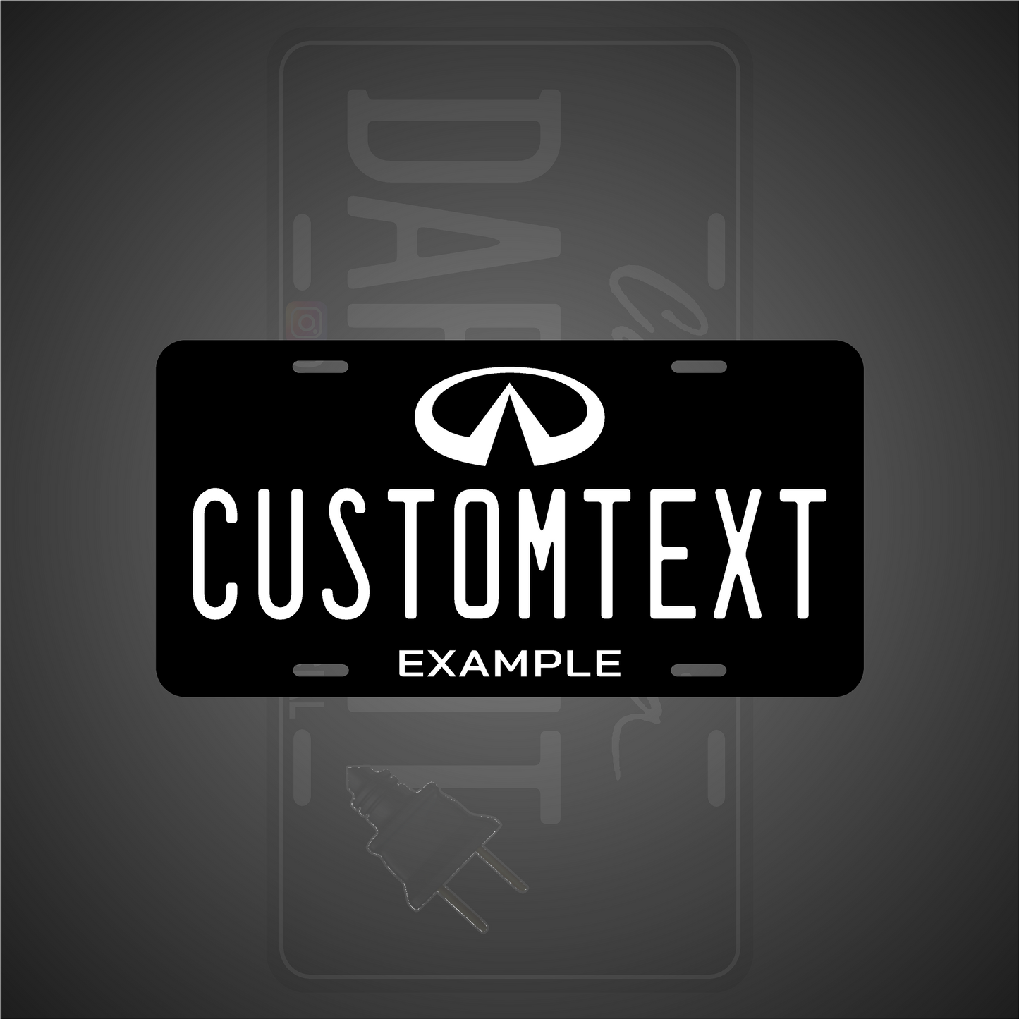 (INFINITI) VANITY PLATE