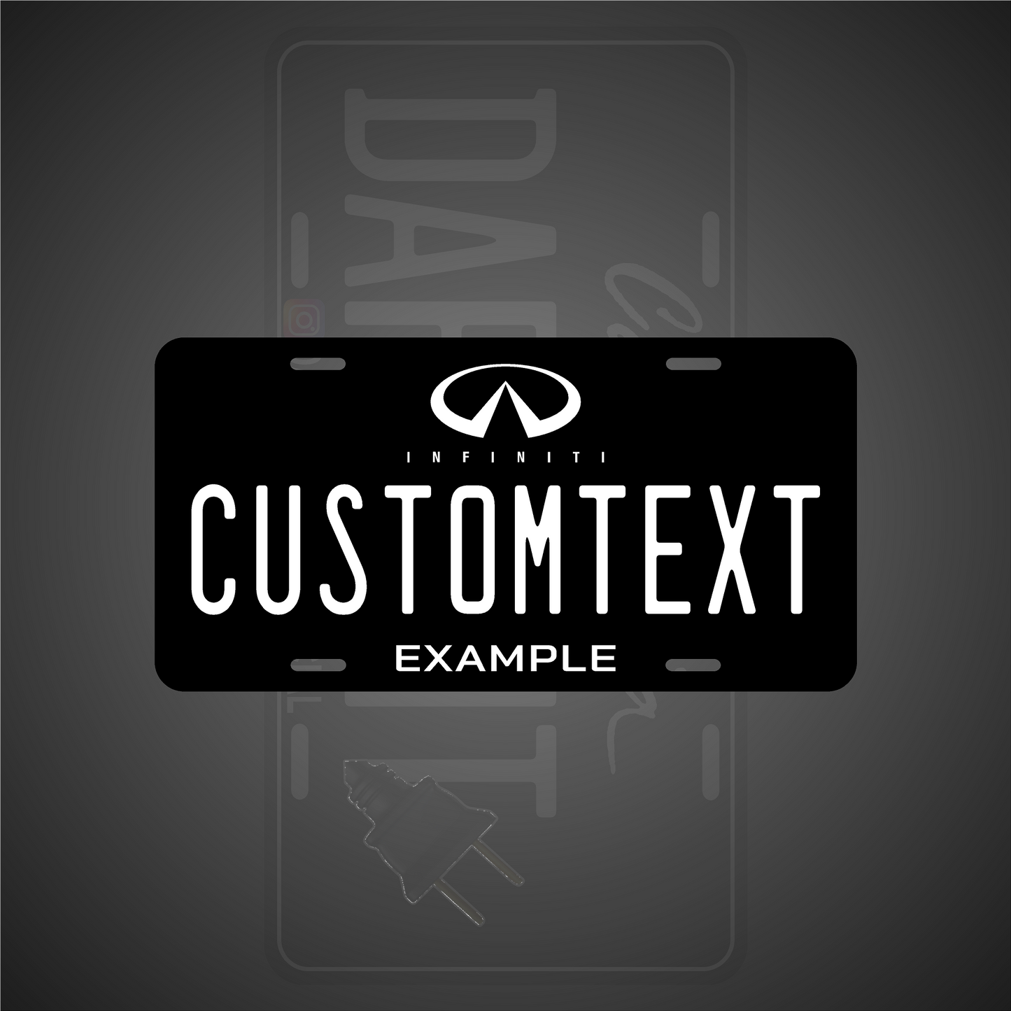 (INFINITI) VANITY PLATE