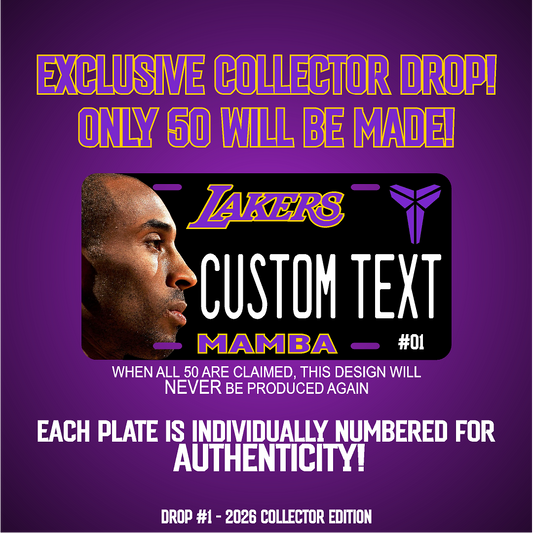 (EXCLUSIVE) KOBE VANITY PLATE DROP!