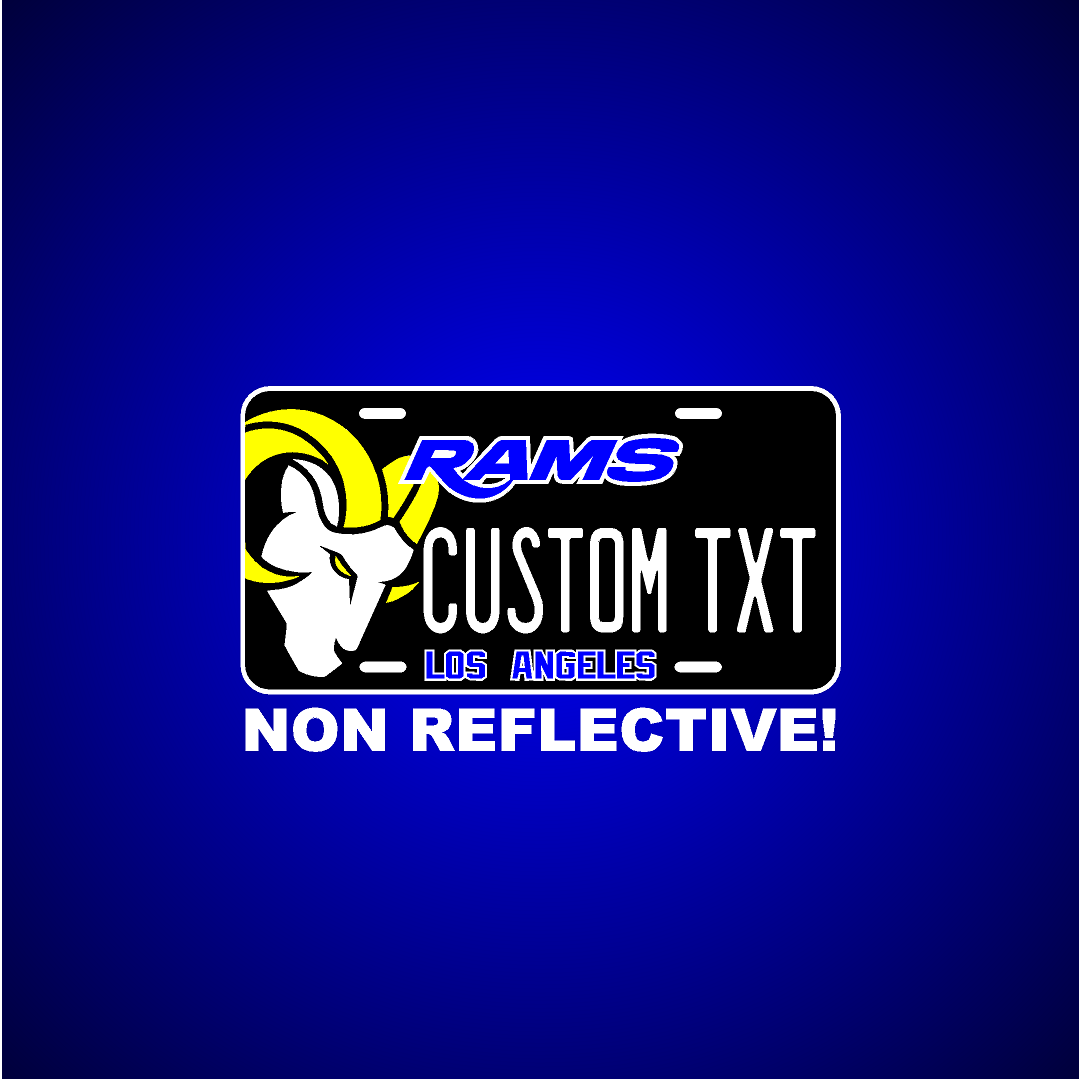 (LA RAMS) VANITY PLATE
