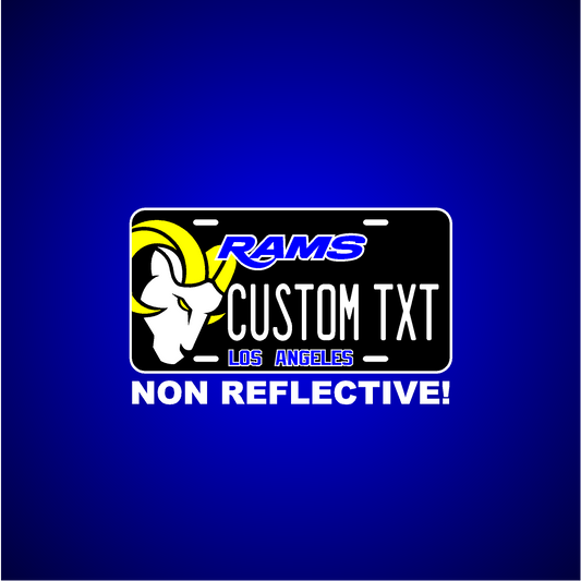 (LA RAMS) VANITY PLATE