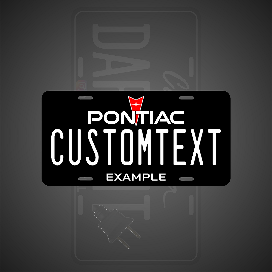 (PONTIAC) VANITY PLATES