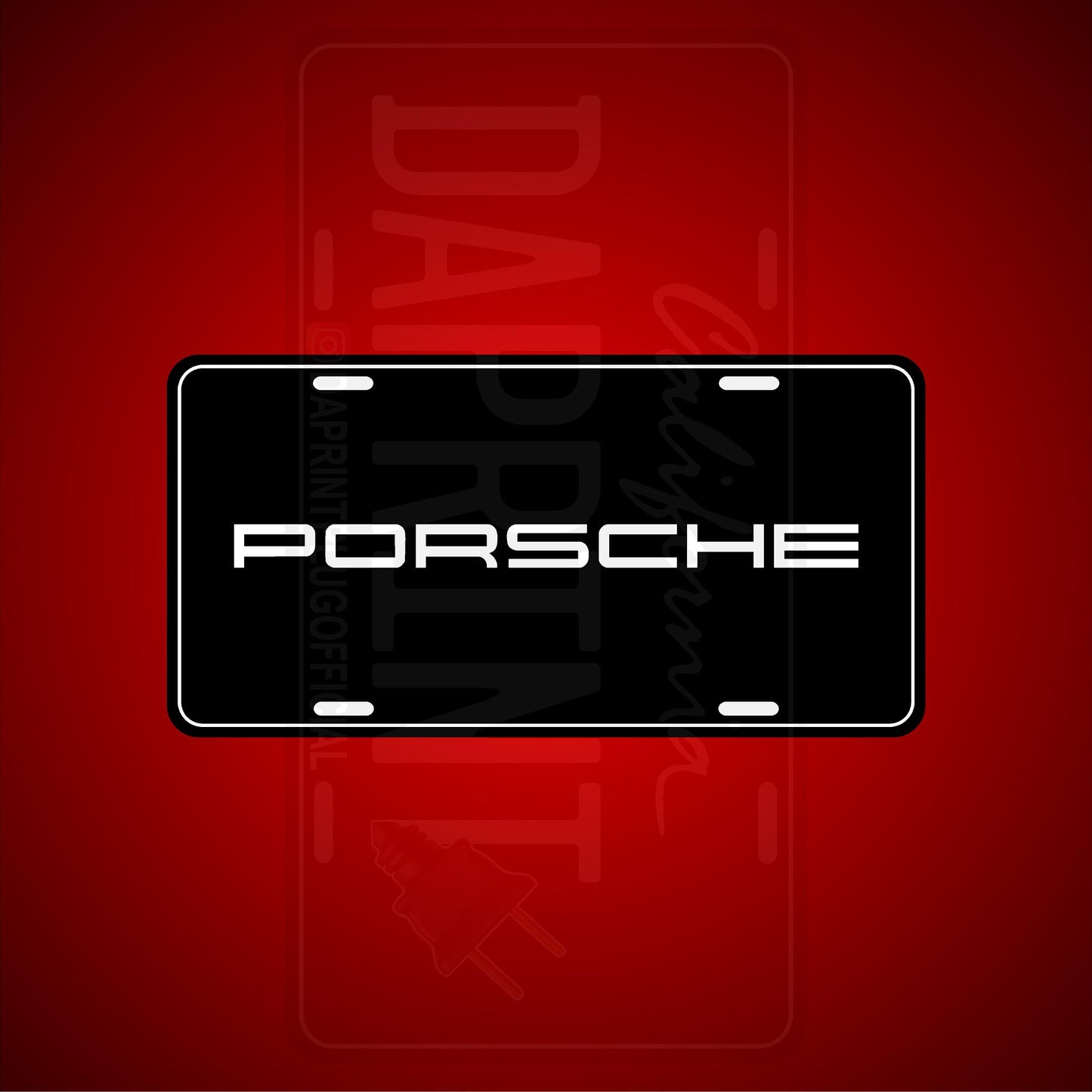(PORSCHE) VANITY PLATES