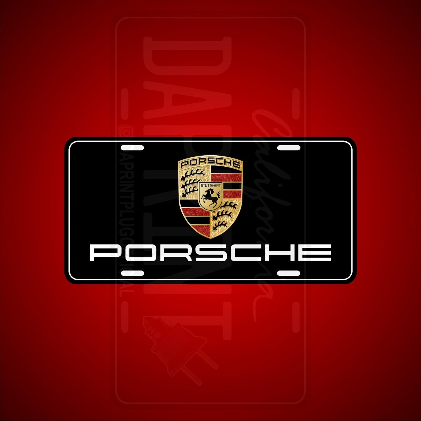 (PORSCHE) VANITY PLATES