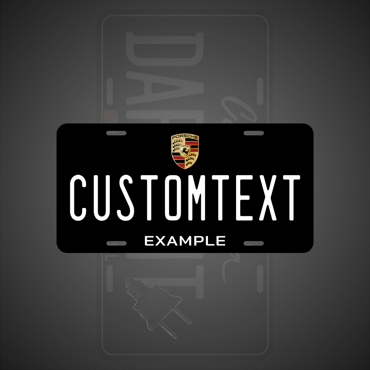 (PORSCHE) VANITY PLATES