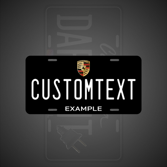 (PORSCHE) VANITY PLATES