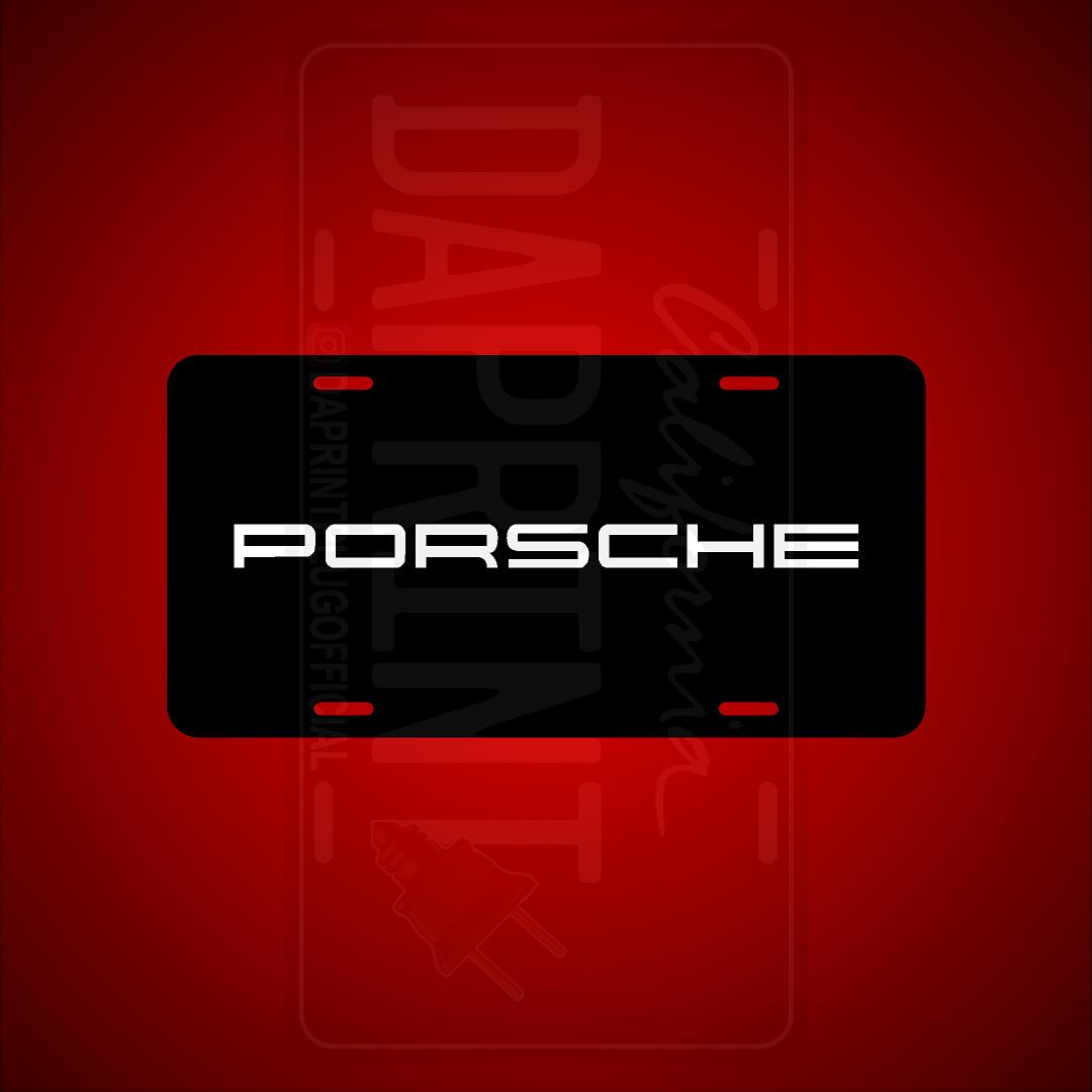 (PORSCHE) VANITY PLATES