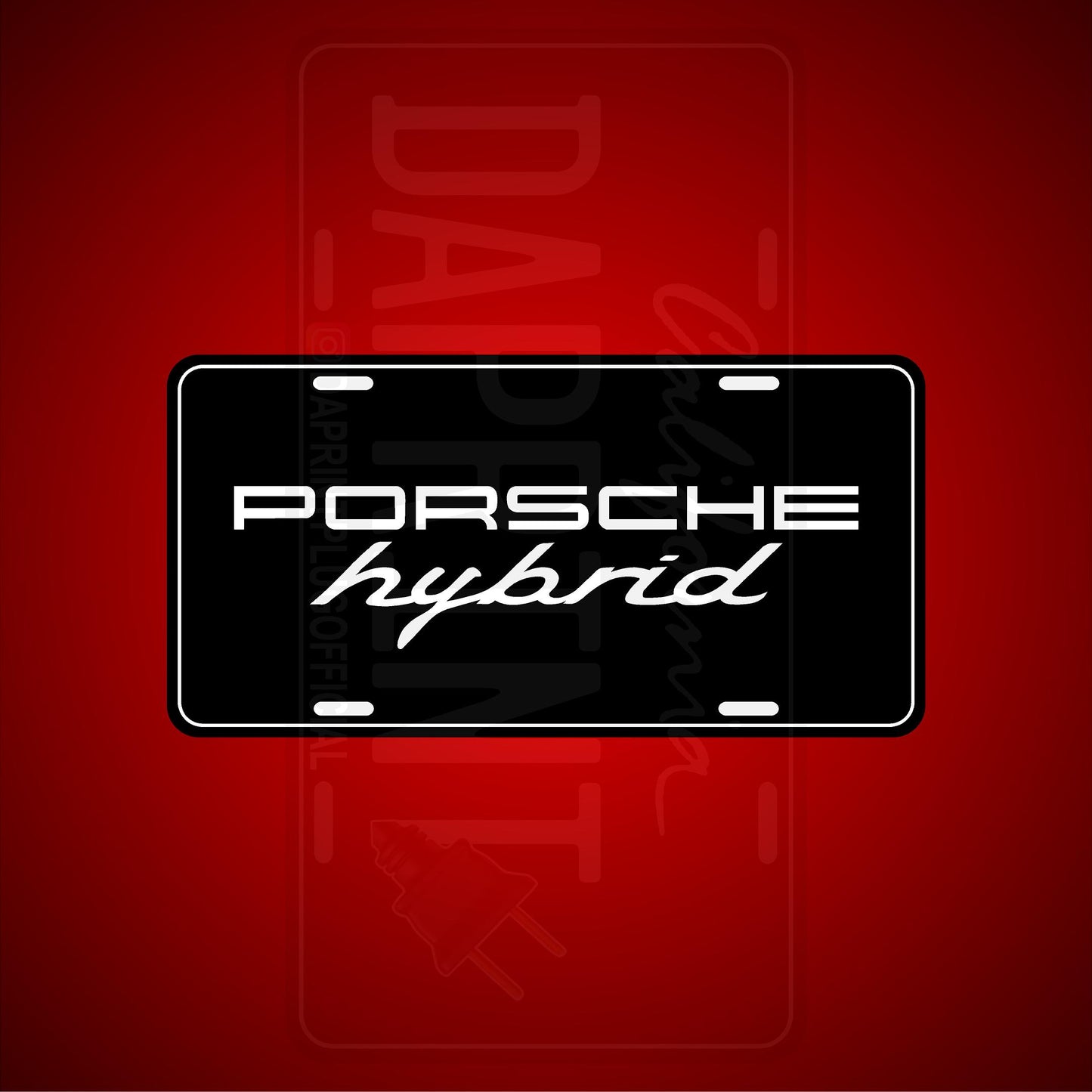 (PORSCHE) VANITY PLATES