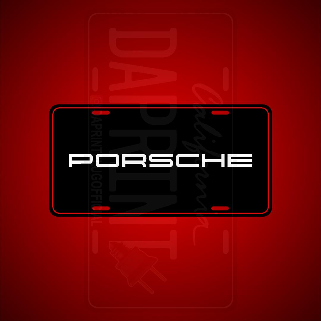 (PORSCHE) VANITY PLATES