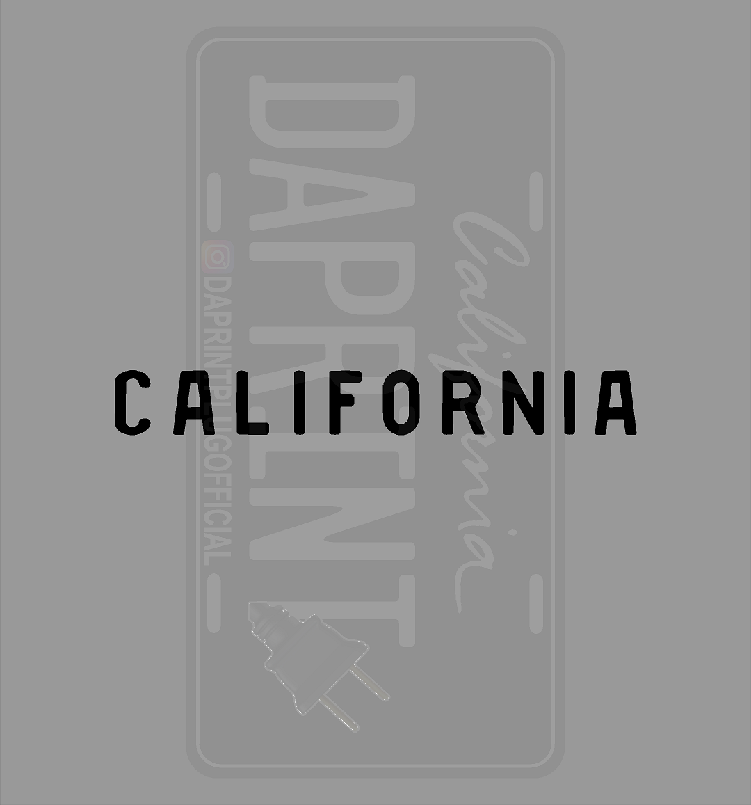 LETTERS / NUMBERS BUNDLE KIT (CALIFORNIA)