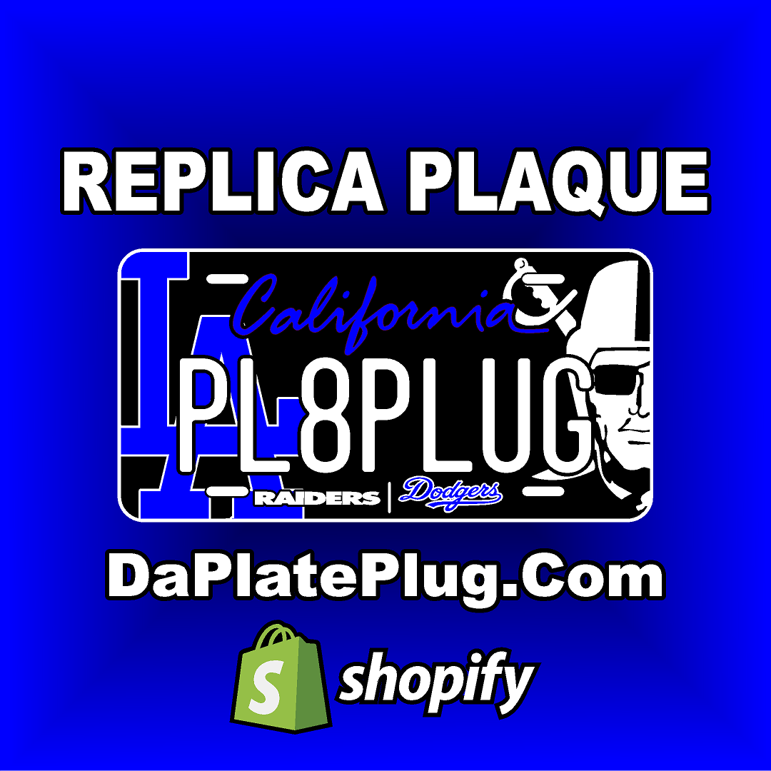 (TEAM) CALIFORNIA REPLICA PLAQUE