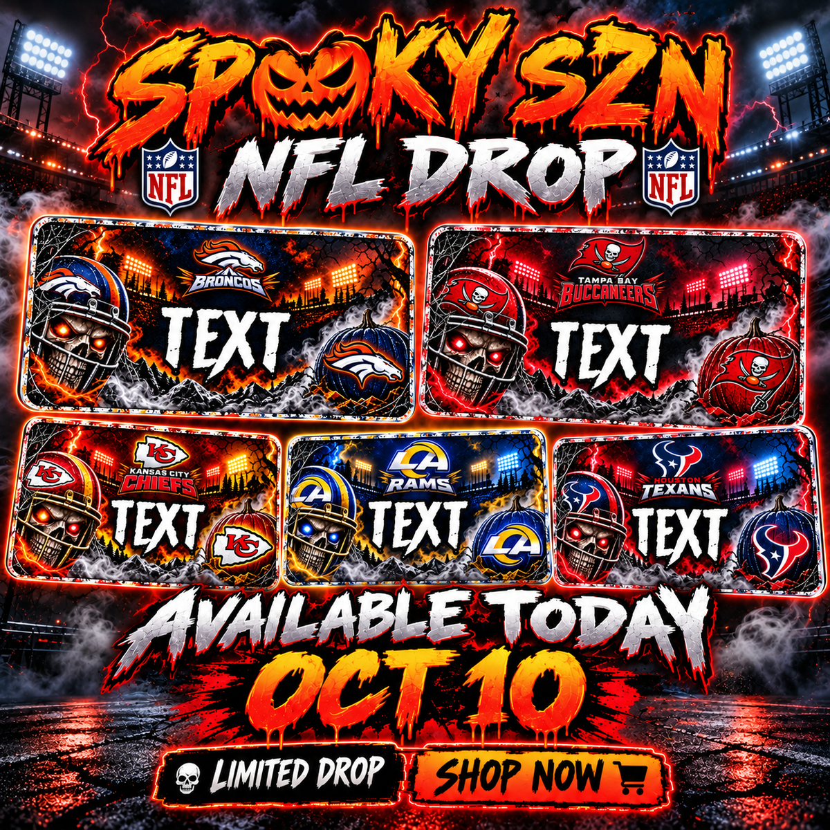 NFL SPOOKY SZN COLLECTION!