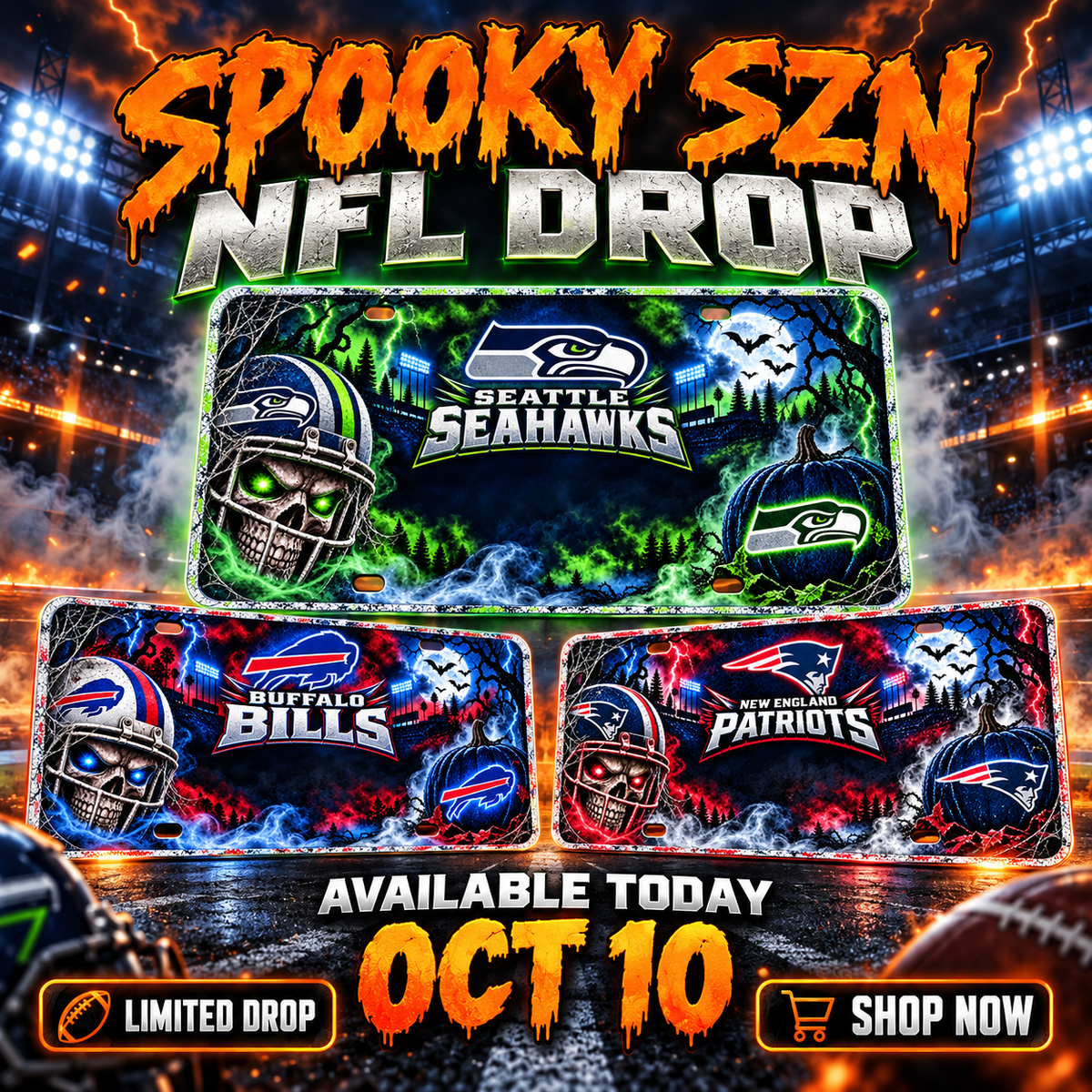 NFL SPOOKY SZN COLLECTION!