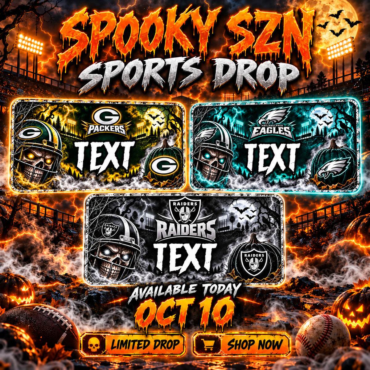 NFL SPOOKY SZN COLLECTION!
