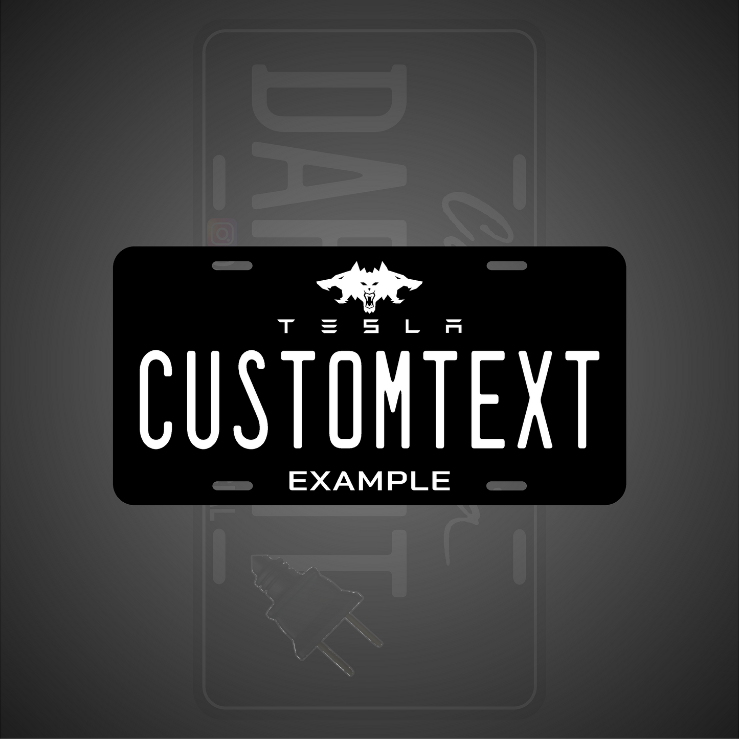 (TESLA) VANITY PLATES