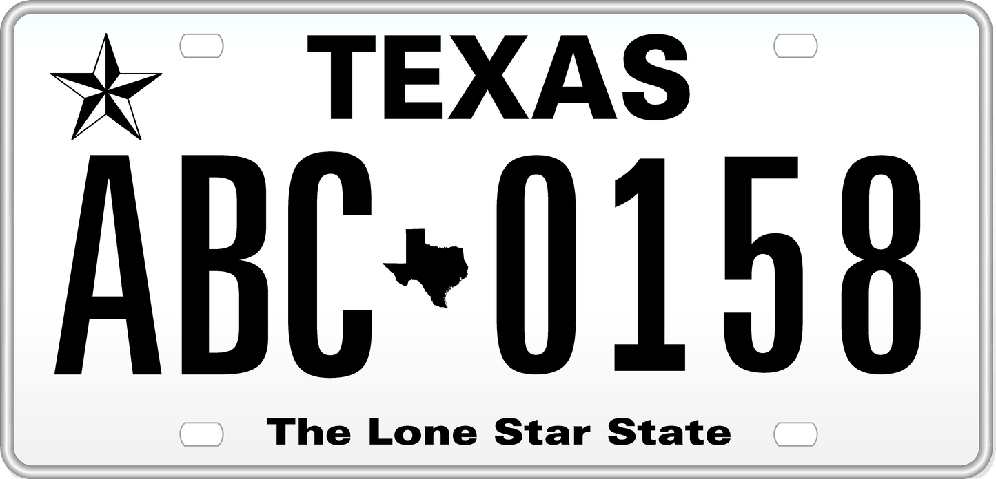 REPLICA PLATE (TEXAS)