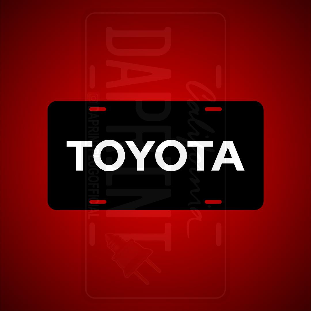 (TOYOTA) VANITY PLATES