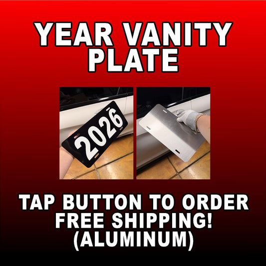 VEHICLE DECORATIVE (YEAR) VANITY LICENSE PLATE